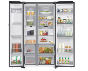 SAMSUNG Koelkast RS90F66BETEF (zilver) 