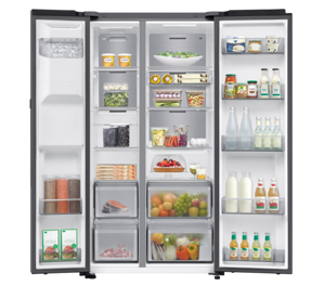 SAMSUNG Koelkast RS90F64EDTEF (zilver)
