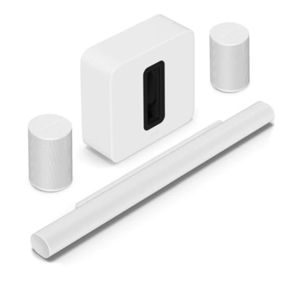Sonos ARC Ultra+ 2x Era100 SL Wit + Sub gen 4 Wit 