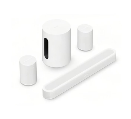 Sonos Beam Ultra + 2x Era 100 SL + Sub Mini (Wit)