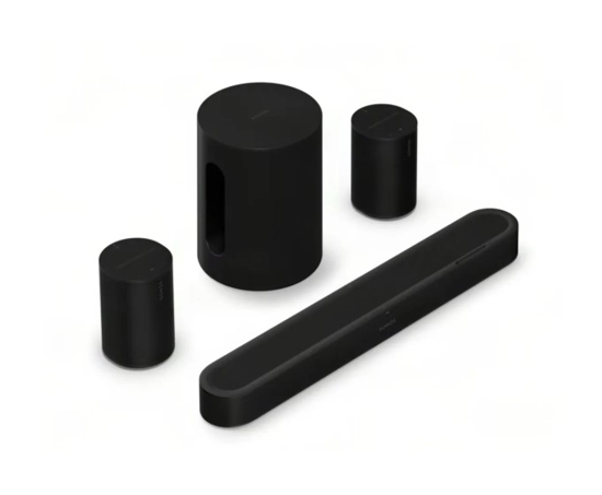 Sonos Beam Ultra + 2x Era 100 SL + Sub Mini (Zwart)